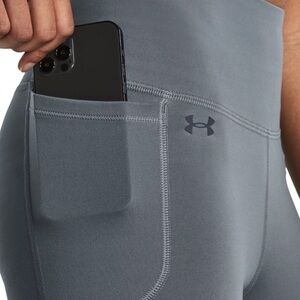 Under Armour Steel Gray Leggings with Side Pocket - UA Movement Flare Pant